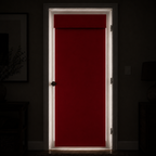 Rideau de porte thermique et occultant, coloris rouge