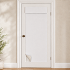 Rideau de porte thermique et occultant, coloris blanc