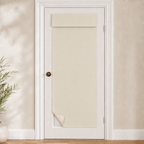 Rideau de porte thermique et occultant, coloris crème