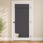 Rideau de porte thermique et occultant, coloris gris