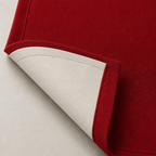 Rideau de porte thermique et occultant, coloris rouge