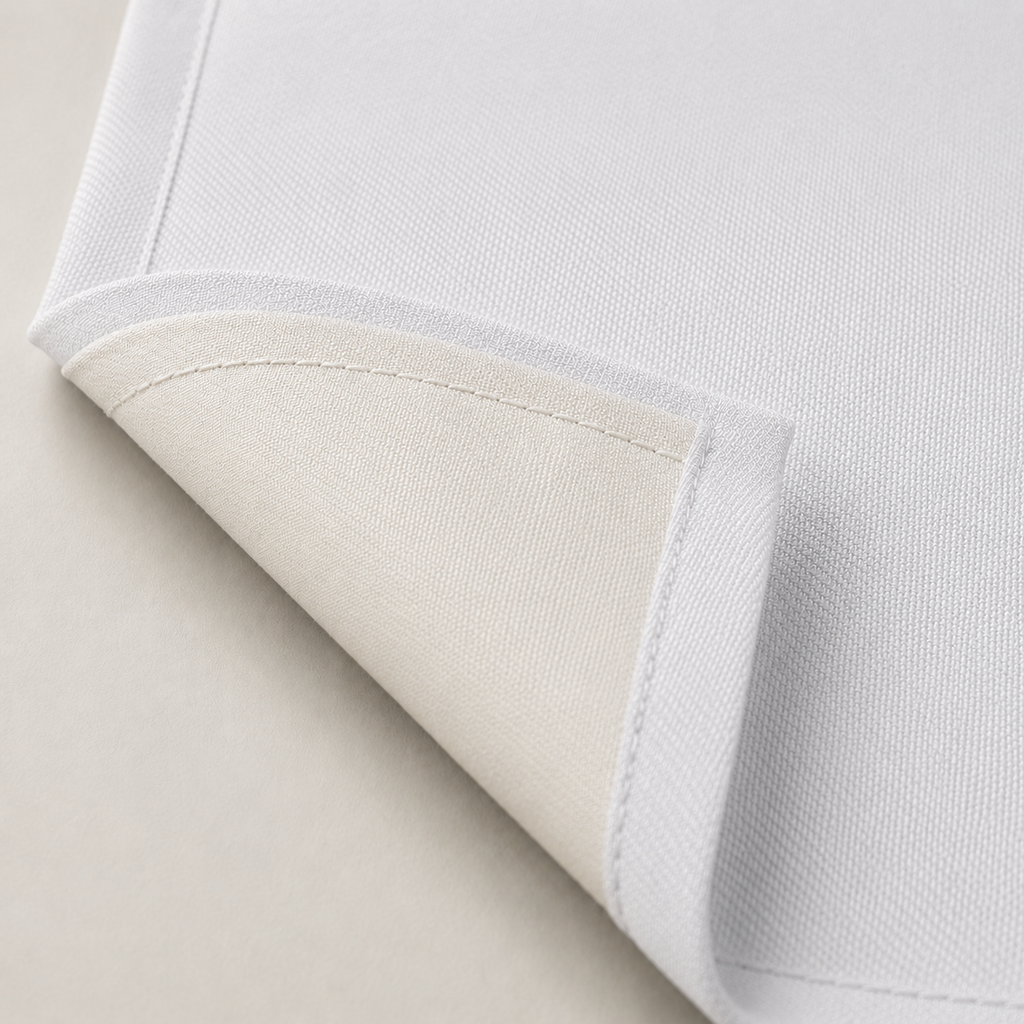 Rideau de porte thermique et occultant, coloris blanc