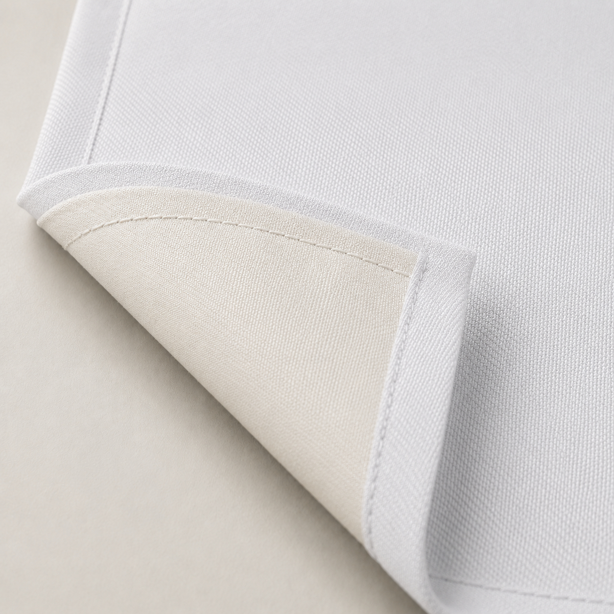 Rideau de porte thermique et occultant, coloris blanc